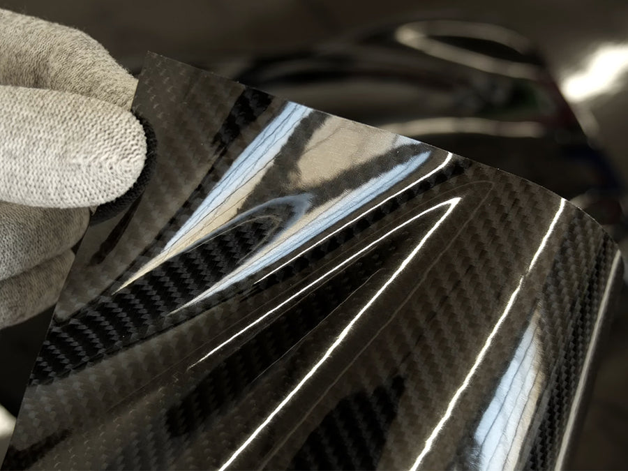 5D Epoxy Black Carbon Film~5D Epoxy Black Carbon Vinyl Sheet~1