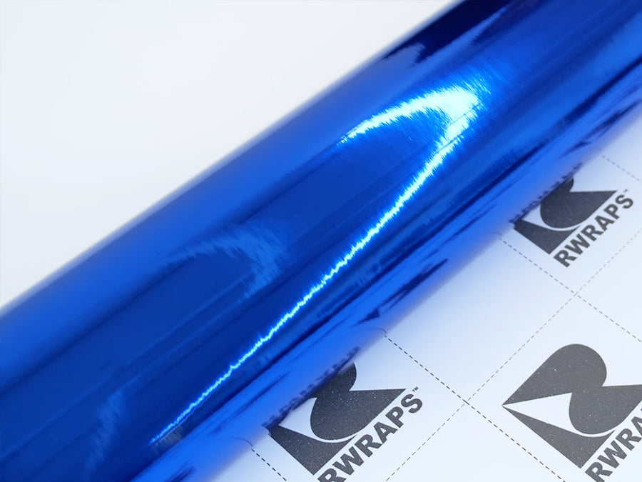 Rwraps Blue Chrome Vinyl Film~Rwraps Blue Chrome Vinyl Roll~1