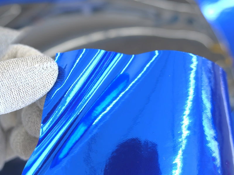 Rwraps Blue Chrome Vinyl Film~Rwraps Blue Chrome Vinyl Sheet~1