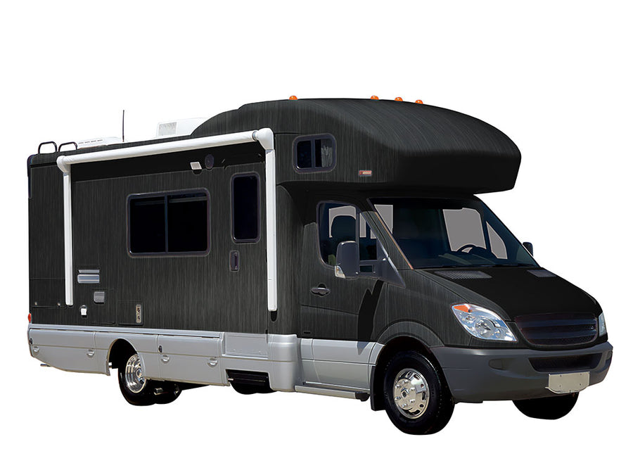 Rwraps Brushed Aluminum Black DIY RV Wraps