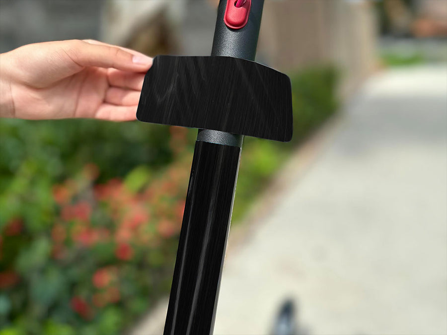 Rwraps Brushed Aluminum Black Electric Kick-Scooter Wraps