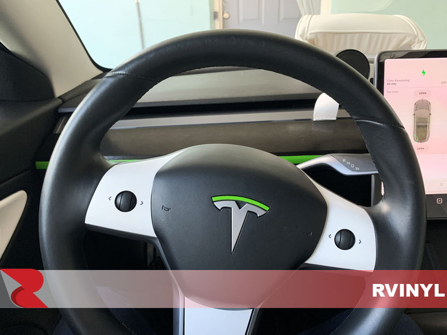 Rwraps™ Brushed Aluminum Black DIY Steering Wheel