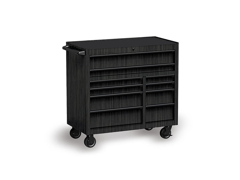 Rwraps™ Brushed Aluminum Black Tool Cabinet Wraps