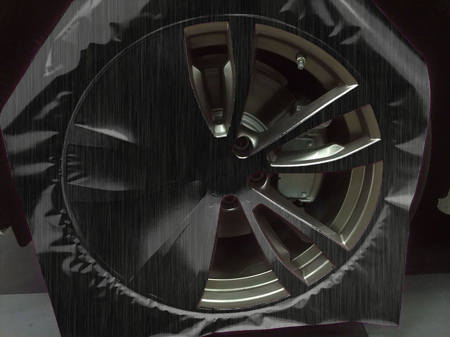 Rwraps™ Brushed Aluminum Black Custom Wheel Installation Process