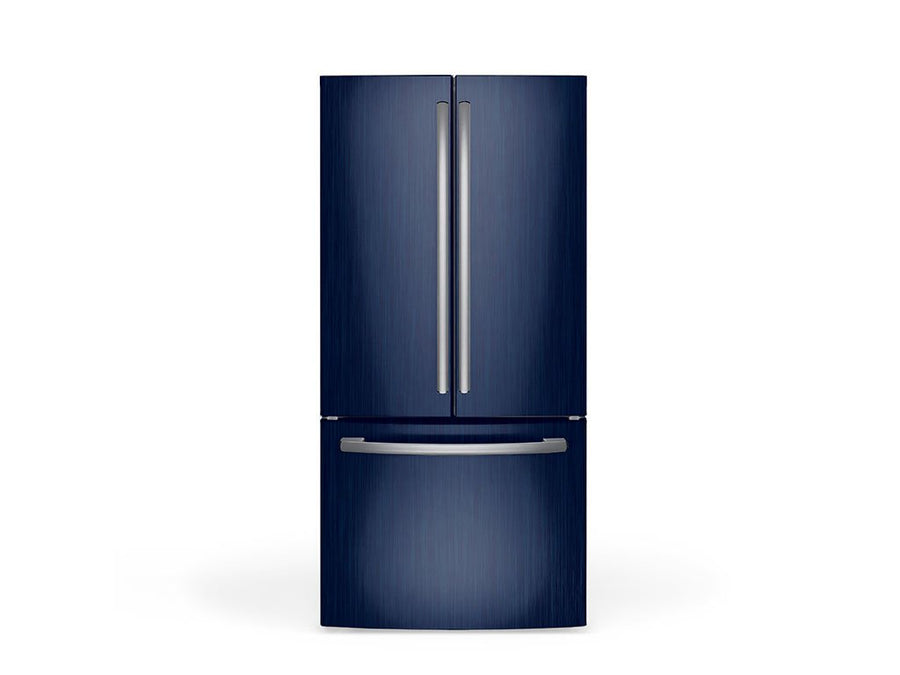 Rwraps Brushed Aluminum Blue DIY Built-In Refrigerator Wraps