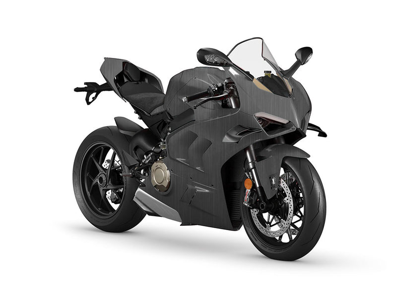 Rwraps Brushed Aluminum Gunmetal Motorcycle Wraps