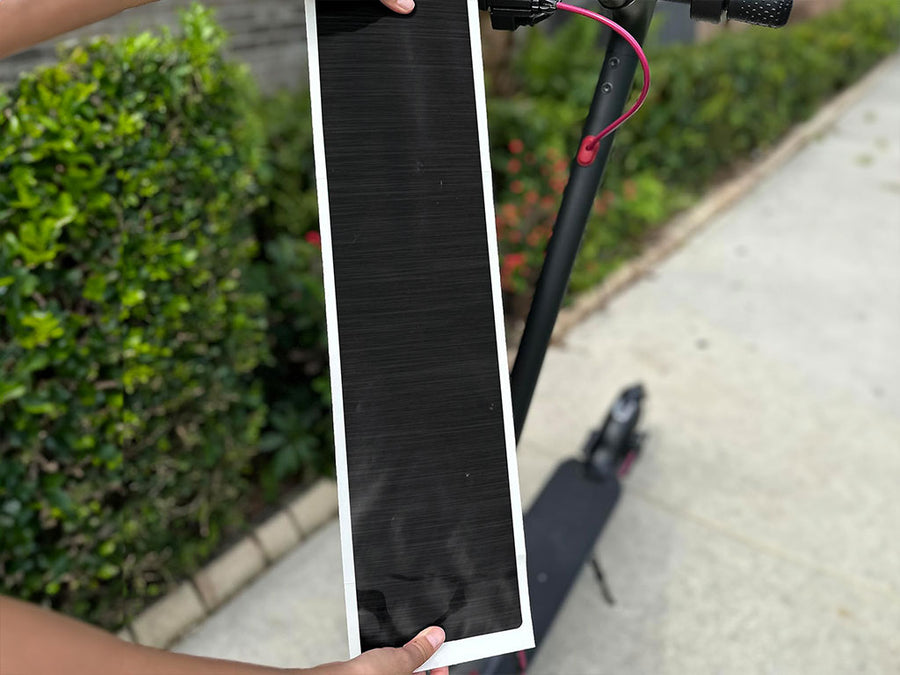 Rwraps Brushed Aluminum Gunmetal DIY Electric Scooter Wraps