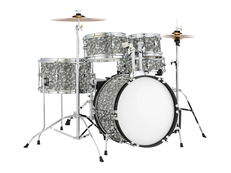 Rwraps™ Camouflage 3D Fractal Silver Drum Wraps