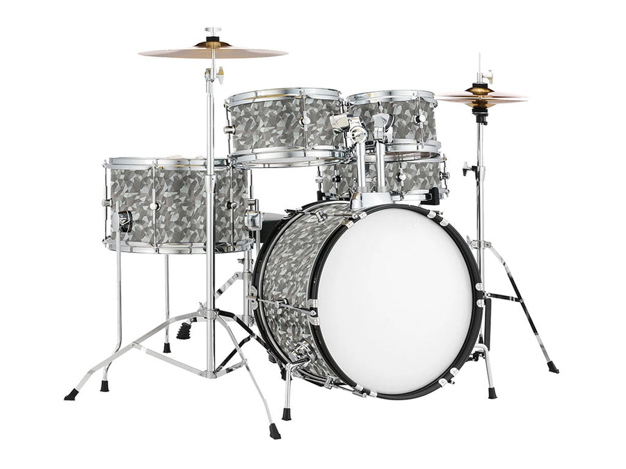 Rwraps™ Camouflage 3D Fractal Silver Drum Wraps