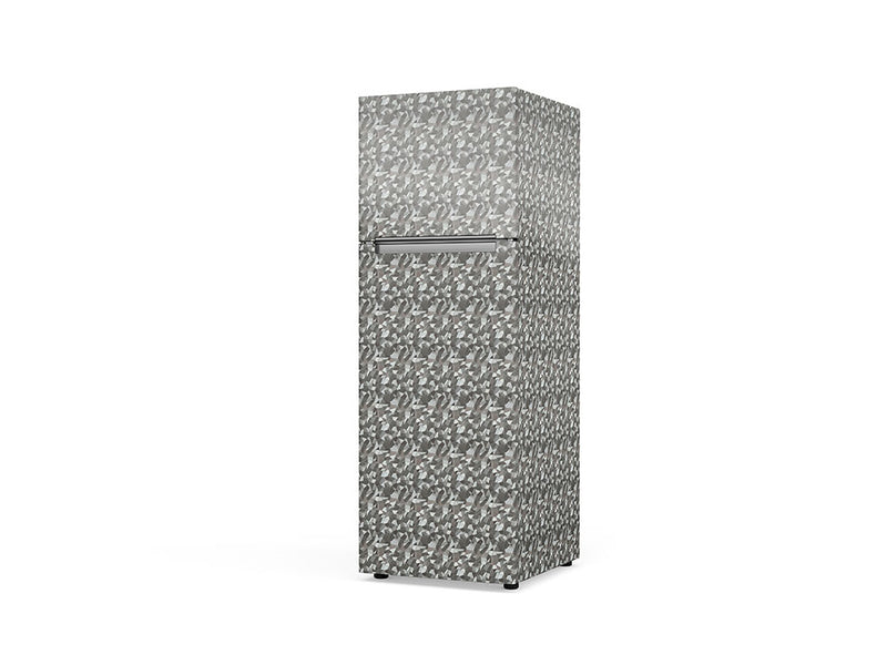 Rwraps Camouflage 3D Fractal Silver Custom Refrigerators