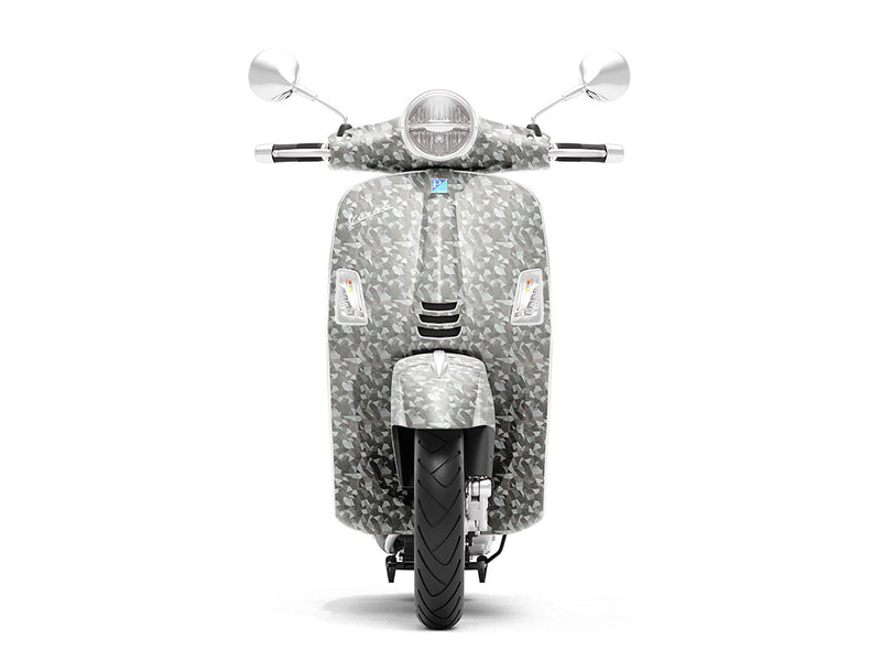 Rwraps Camouflage 3D Fractal Silver DIY Scooter Wraps