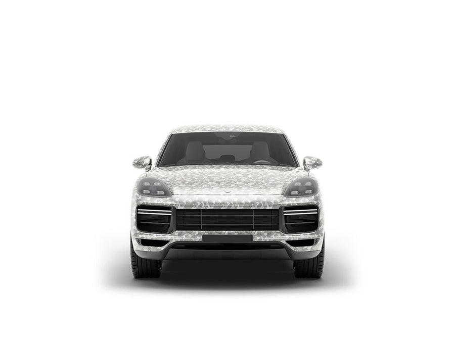Rwraps Camouflage 3D Fractal Silver DIY SUV Wraps
