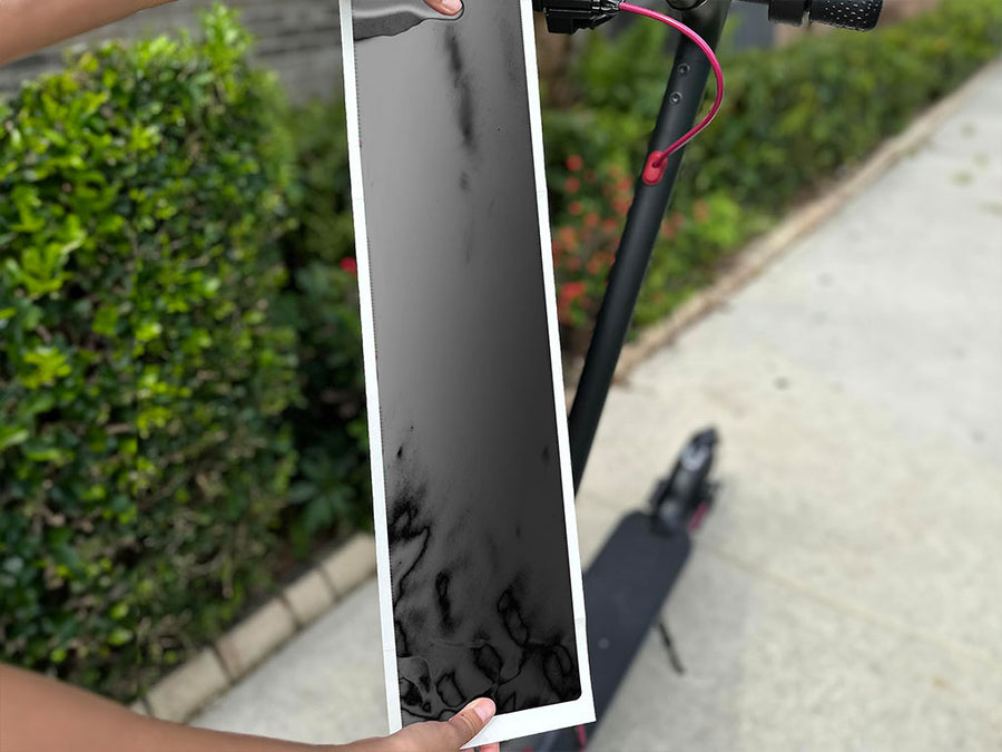 Rwraps Chrome Black DIY Electric Scooter Wraps
