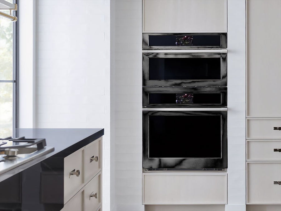 Rwraps Chrome Black DIY Built-In Oven Wraps
