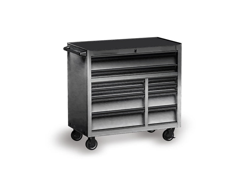Rwraps™ Chrome Black Tool Cabinet Wraps