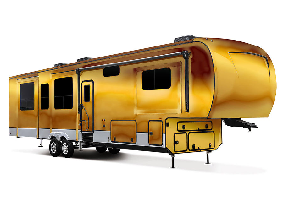 Rwraps Chrome Gold Do-It-Yourself 5th Wheel Travel Trailer Wraps