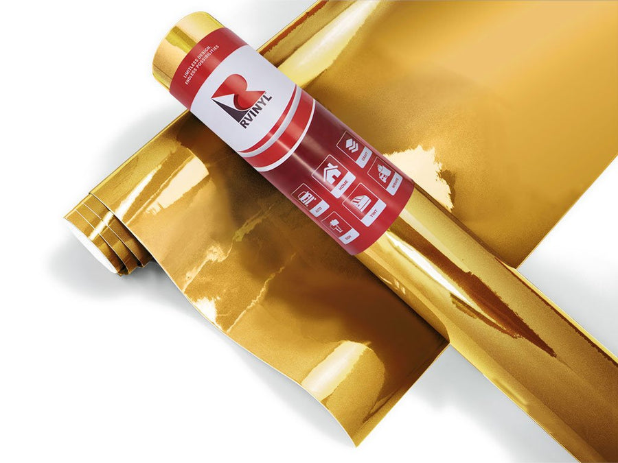 Rwraps Chrome Gold Fridge Wrap Color Film