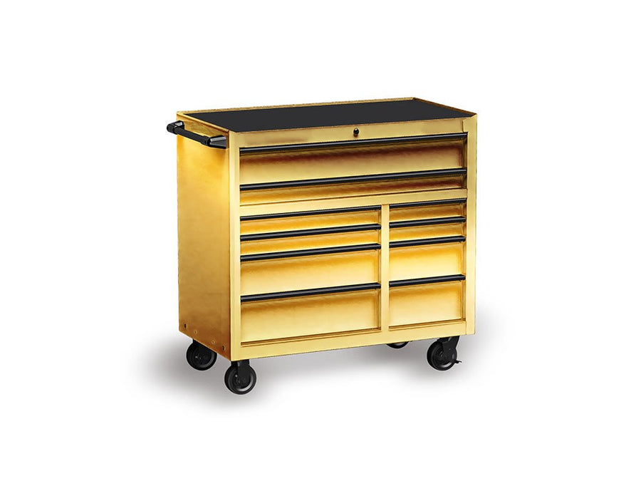 Rwraps™ Chrome Gold Tool Cabinet Wraps