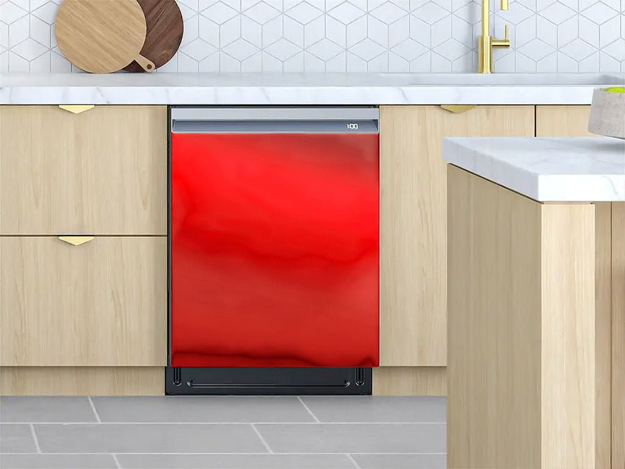 Rwraps™ Chrome Red Custom Dishwasher Cover