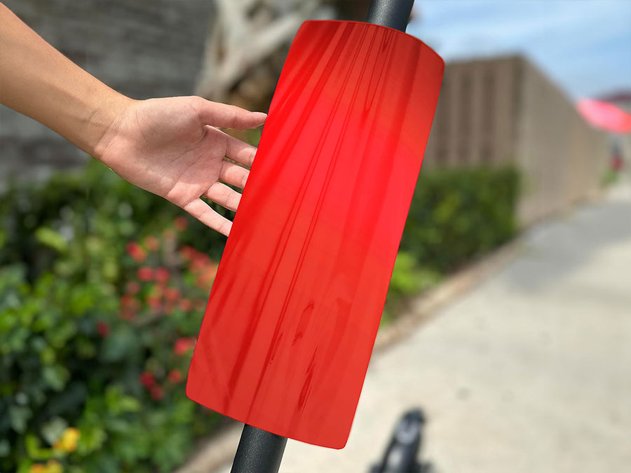 Rwraps Chrome Red Do-It-Yourself E-Scooter Wraps