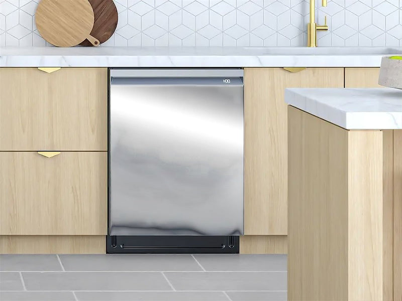 Rwraps™ Chrome Silver Custom Dishwasher Cover