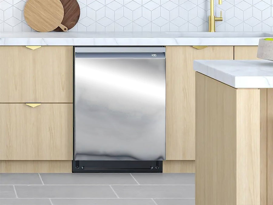Rwraps™ Chrome Silver Custom Dishwasher Cover