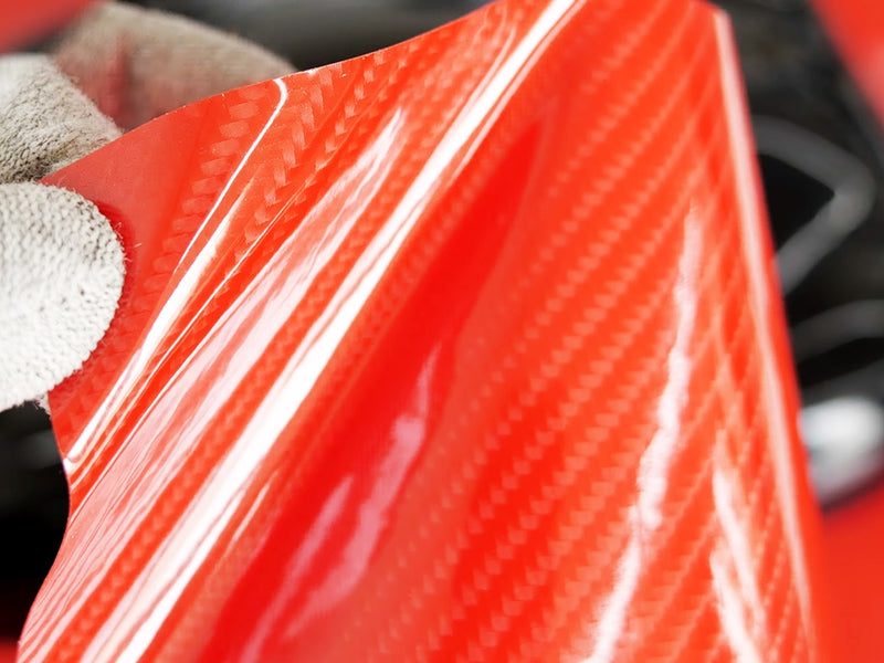 Rwraps Epoxy 5D Red Carbon Fiber Film~Rwraps Epoxy 5D Red Carbon Fiber Vinyl Sheet~1