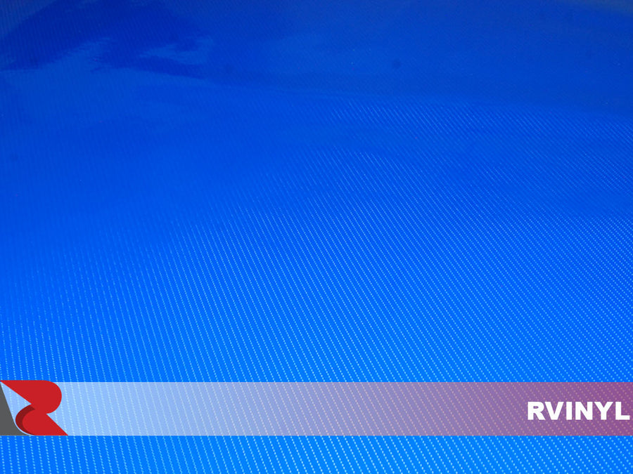 Epoxy Blue 5D Glossy Carbon Fiber Vinyl Film Wrap