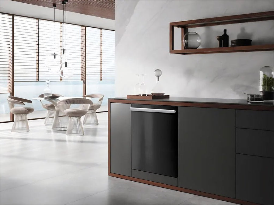 Rwraps™ Gloss Black Wrapped Dishwasher Example