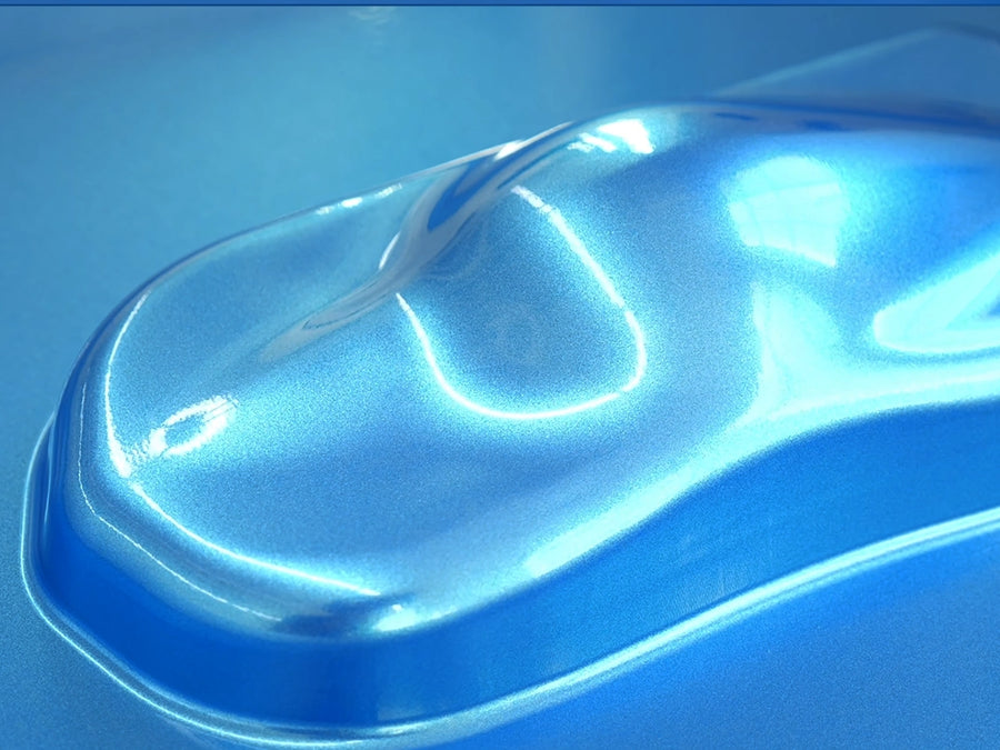Rwraps Gloss Sea Blue Metallic Vinyl Film~Rwraps Gloss Sea Blue Metallic Vinyl Film Speed Shape Model Side View~1