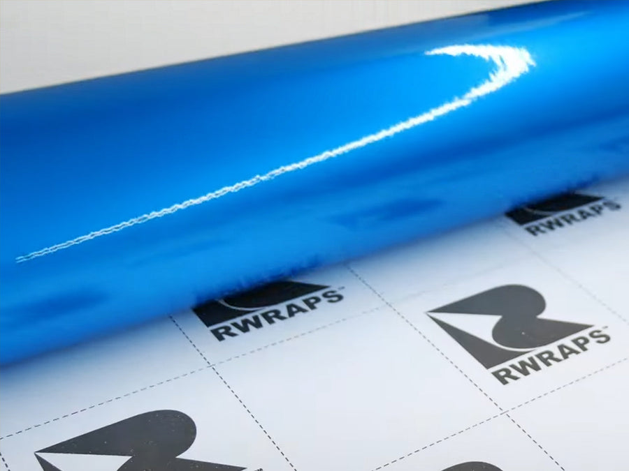 Rwraps Gloss Bright Blue Metallic Vinyl~Rwraps Gloss Blue Metallic Vinyl Roll~1