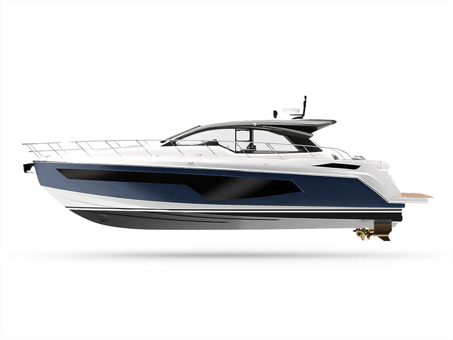 Rwraps Gloss Gray (Cement) Customized Yacht Boat Wrap