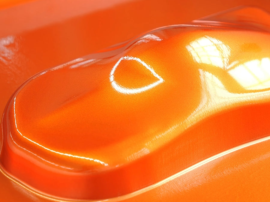 Rwraps Gloss Fire Orange Metallic Vinyl Film~Rwraps Gloss Fire Orange Metallic Vehicle Wrap~1