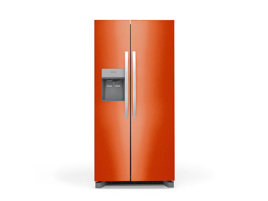 Rwraps™ Gloss Metallic Fire Orange Refrigerator Wraps