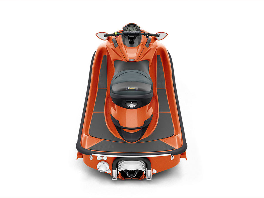 Rwraps Gloss Metallic Fire Orange Jet Ski Vinyl Wraps