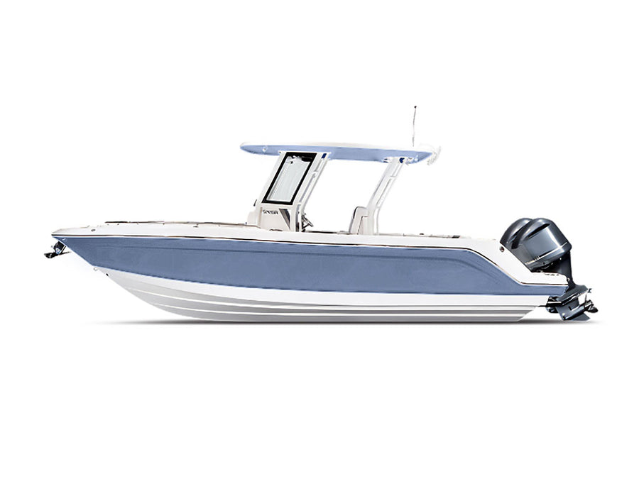 Rwraps Gloss Metallic Mist Blue Motorboat Wraps