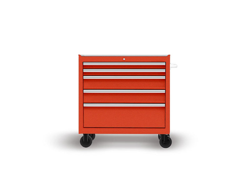 Rwraps Gloss Metallic Orange DIY Tool Cabinet Wraps