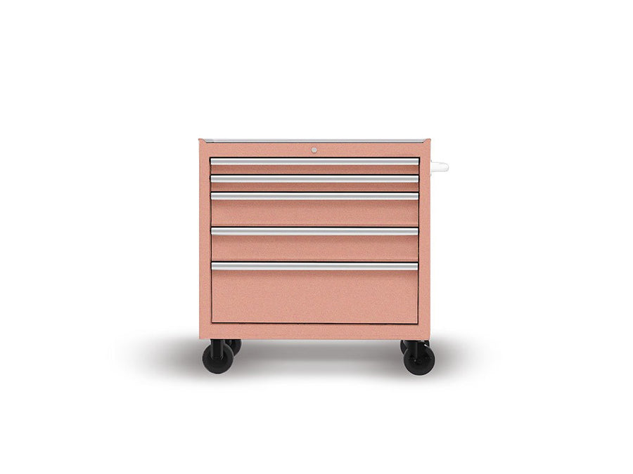 Rwraps Gloss Metallic Rose Gold DIY Tool Cabinet Wraps