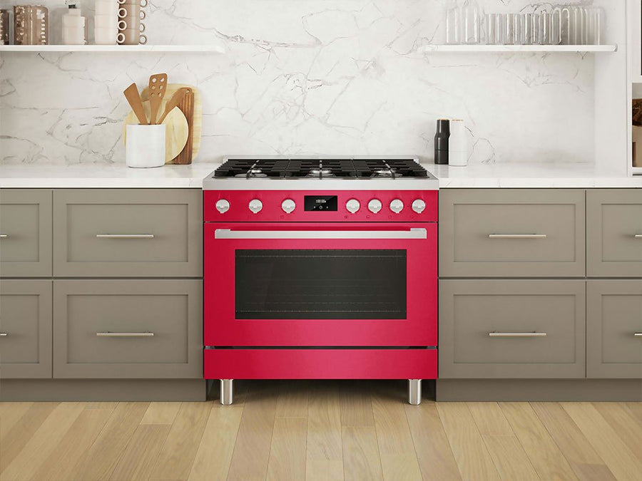 Rwraps™ Gloss Metallic Rose Red Oven Wraps