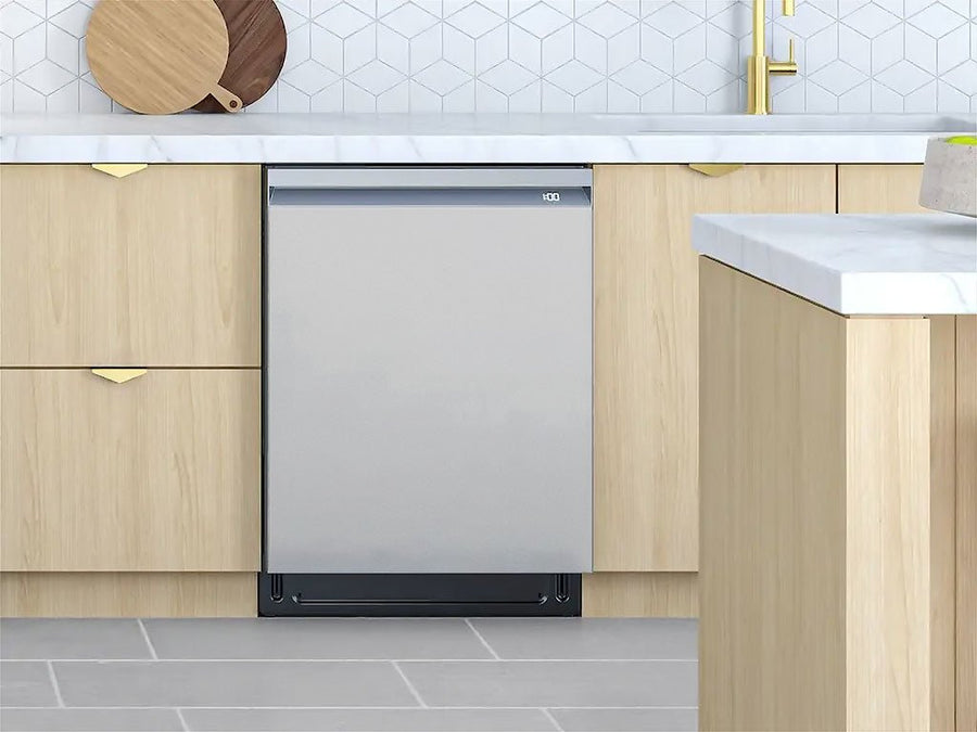 Rwraps™ Gloss Metallic Silver Custom Dishwasher Cover