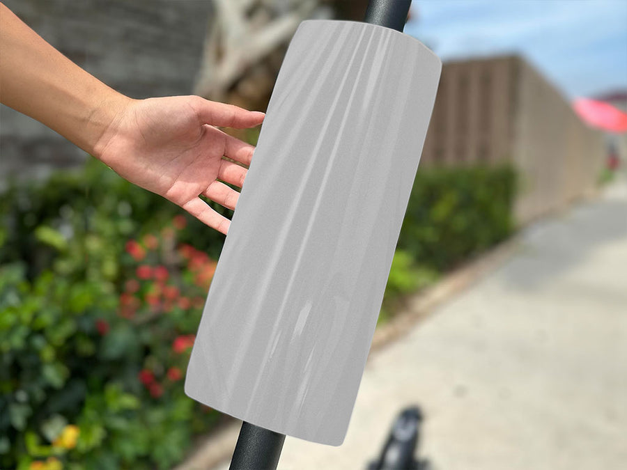 Rwraps Gloss Metallic Silver Do-It-Yourself E-Scooter Wraps