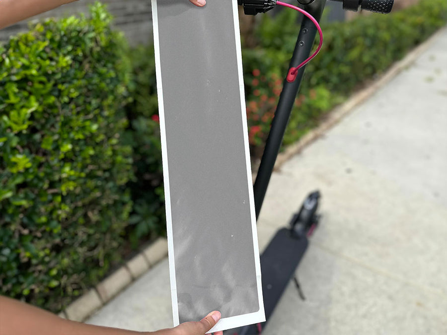 Rwraps Gloss Metallic Silver DIY Electric Scooter Wraps