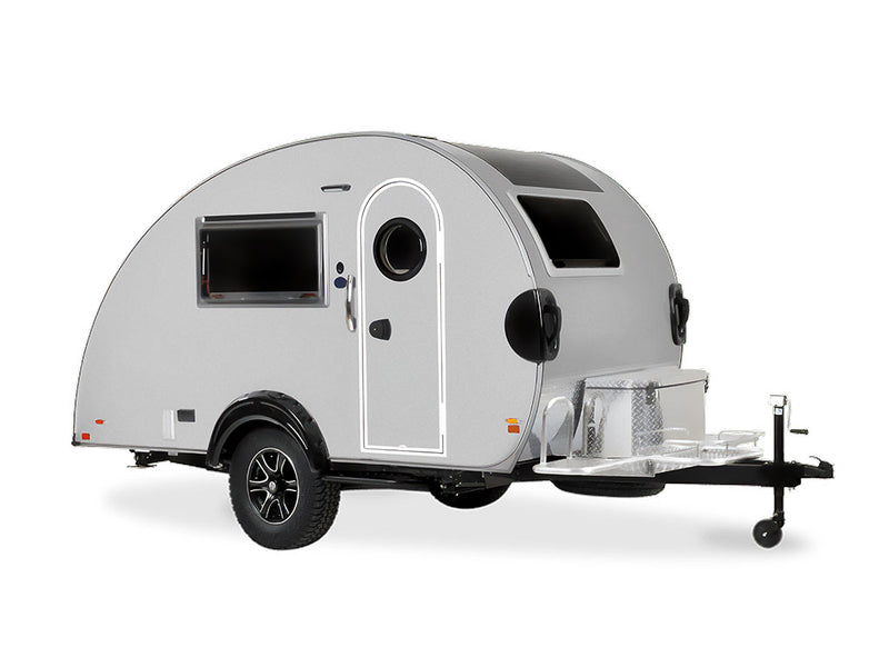 Rwraps Gloss Metallic Silver DIY Tear Drop Trailer Wraps