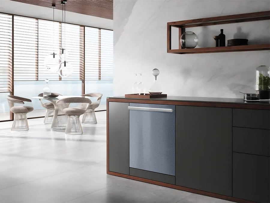 Rwraps™ Gloss Metallic Titanium Gray Wrapped Dishwasher Example