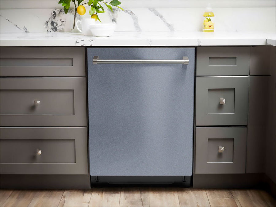 Rwraps™ Gloss Metallic Titanium Gray Dishwasher Wraps