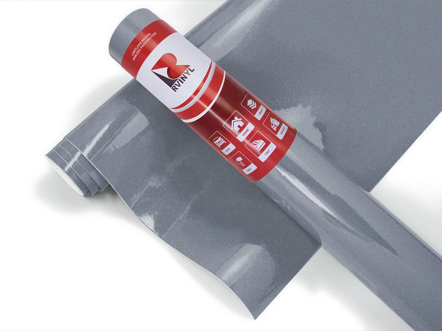 Rwraps Gloss Metallic Titanium Gray Go-Cart Wraps