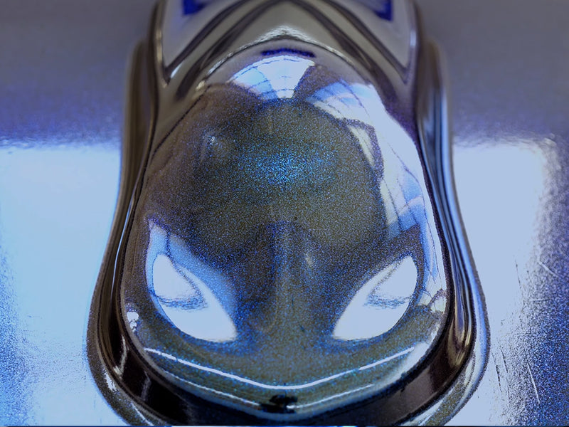 Rwraps Gloss Midnight Blue Metallic Vinyl Film~Rwraps Gloss Midnight Blue Vinyl Film Speed Shape Model Front View~1