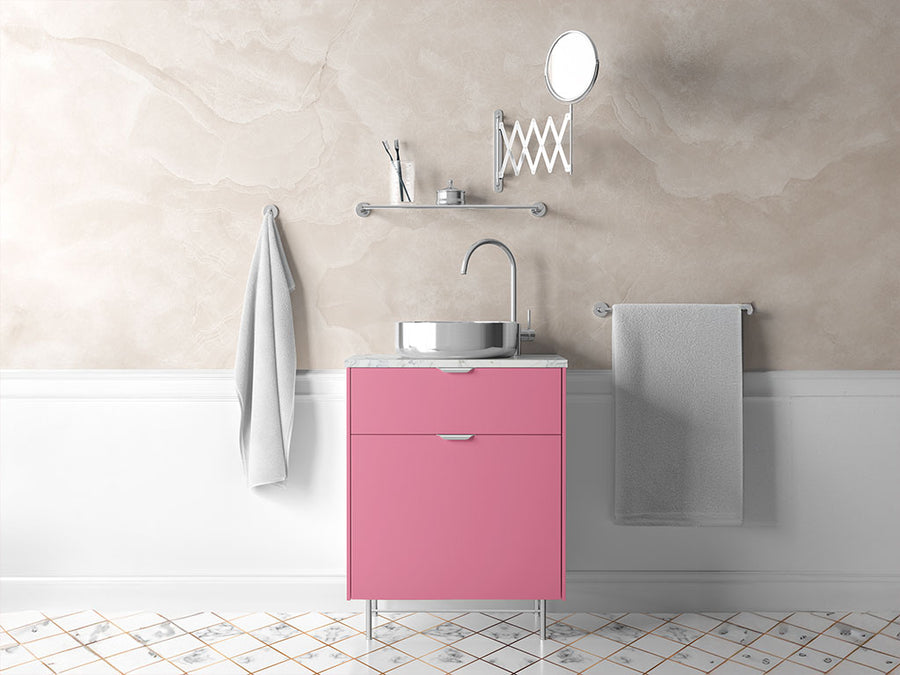 Rwraps™ Gloss Pink Bathroom Cabinet Wraps