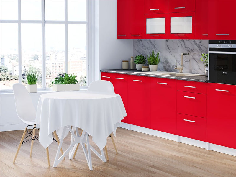 Rwraps Gloss Red (Racing) DIY Kitchen Cabinet Wraps