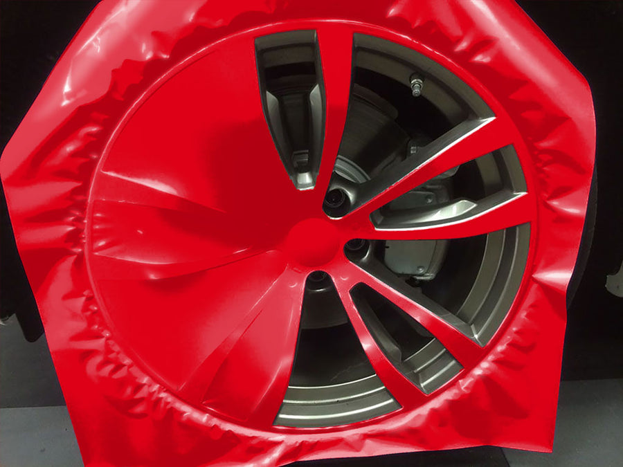 Rwraps™ Gloss Red (Racing) Custom Wheel Installation Process